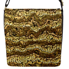 Alien Skin Hot Golden Flap Messenger Bag (s) by ImpressiveMoments