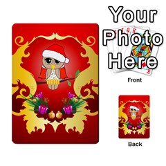 Funny, Cute Christmas Owl  With Christmas Hat Multi-purpose Cards (rectangle)  by FantasyWorld7