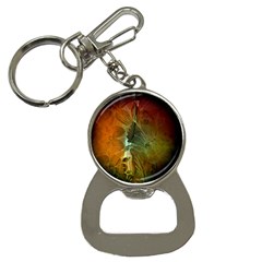 Beautiful Abstract Floral Design Bottle Opener Key Chains by FantasyWorld7