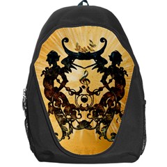 Clef With Awesome Figurative And Floral Elements Backpack Bag by FantasyWorld7