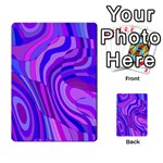 Retro Abstract Blue Pink Multi-purpose Cards (Rectangle)  Back 44