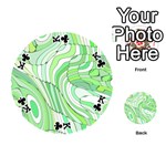 Retro Abstract Green Playing Cards 54 (Round)  Front - ClubK