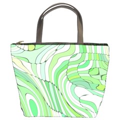 Retro Abstract Green Bucket Bags by ImpressiveMoments