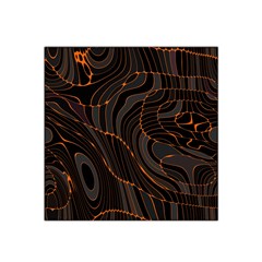 Retro Abstract Orange Black Satin Bandana Scarf by ImpressiveMoments