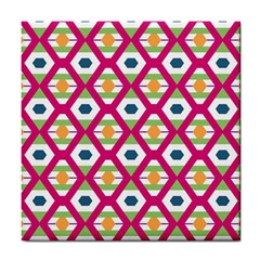 Honeycomb In Rhombus Pattern Tile Coaster by LalyLauraFLM