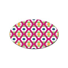 Honeycomb In Rhombus Pattern Sticker Oval (10 Pack) by LalyLauraFLM