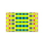 Rectangles and vertical stripes pattern Sticker Rectangular (10 pack) Front