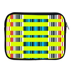 Rectangles And Vertical Stripes Pattern Apple Ipad 2/3/4 Zipper Case by LalyLauraFLM