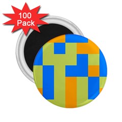 Tetris Shapes 2 25  Magnet (100 Pack)  by LalyLauraFLM