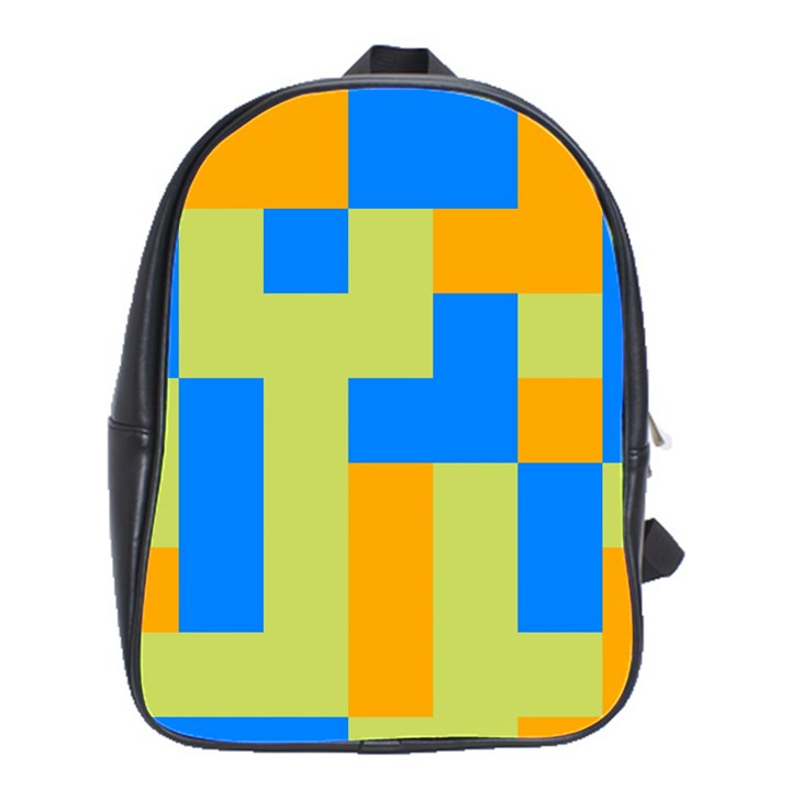 Tetris shapes School Bag (Large)