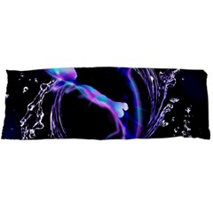 Orca With Glowing Line Jumping Out Of A Circle Mad Of Water Body Pillow Cases Dakimakura (two Sides)  by FantasyWorld7