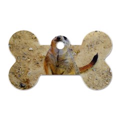 Lovely Meerkat 515p Dog Tag Bone (two Sides) by ImpressiveMoments