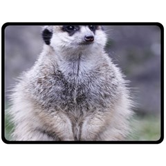 Adorable Meerkat 03 Double Sided Fleece Blanket (large)  by ImpressiveMoments