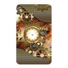 Steampunk, Wonderful Steampunk Design With Clocks And Gears In Golden Desing Memory Card Reader by FantasyWorld7