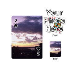  Sunset Over The Valley Playing Cards 54 (mini)  by canvasngiftshop