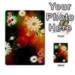 Awesome Flowers In Glowing Lights Playing Cards 54 Designs  Front - Diamond3