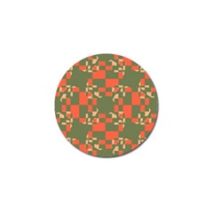 Green Orange Shapes Golf Ball Marker (10 Pack) by LalyLauraFLM