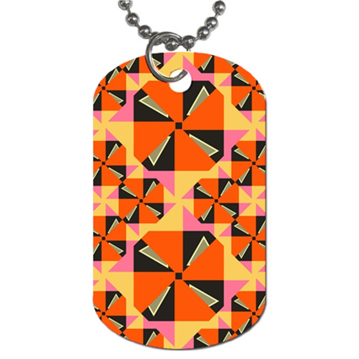 Windmill in rhombus shapes Dog Tag (One Side)