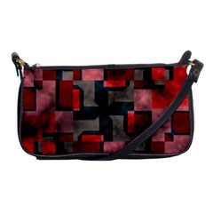 Textured Shapes Shoulder Clutch Bag by LalyLauraFLM