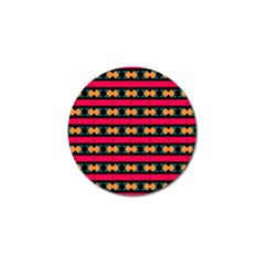 Rhombus And Stripes Pattern Golf Ball Marker (4 Pack) by LalyLauraFLM