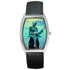 Sad Guitar Barrel Metal Watches by icarusismartdesigns