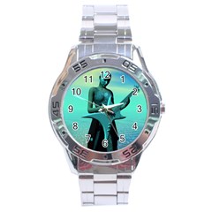 Sad Guitar Stainless Steel Men s Watch