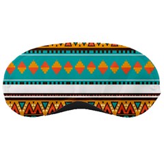 Tribal Design In Retro Colors Sleeping Mask by LalyLauraFLM