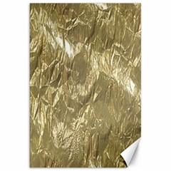 Crumpled Foil Golden Canvas 20  x 30  