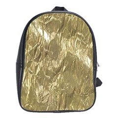 Crumpled Foil Golden School Bags (XL) 