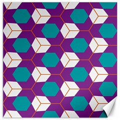 Cubes In Honeycomb Pattern Canvas 20  X 20  by LalyLauraFLM