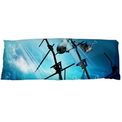 Awesome Ship Wreck With Dolphin And Light Effects Body Pillow Cases (dakimakura) 