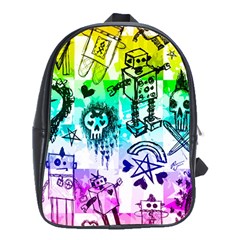 Rainbow Scene Kid Sketches School Bags (xl)  by ArtistRoseanneJones