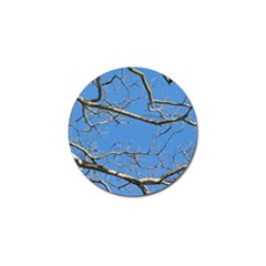 Leafless Tree Branches Against Blue Sky Golf Ball Marker (10 Pack) by dflcprints