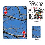 Leafless Tree Branches Against Blue Sky Playing Cards 54 Designs  Front - Heart9