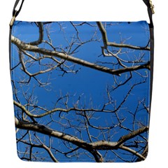 Leafless Tree Branches Against Blue Sky Flap Messenger Bag (s) by dflcprints