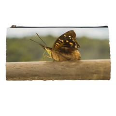 Butterfly Against Blur Background At Iguazu Park Pencil Cases by dflcprints