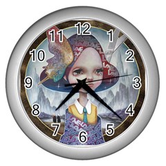 World Peace Wall Clocks (silver)  by YOSUKE