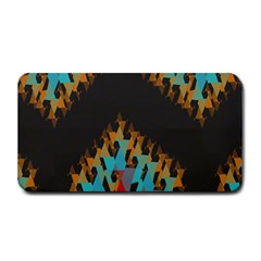 Blue, Gold, And Red Pattern Medium Bar Mats by digitaldivadesigns