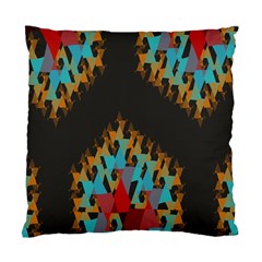 Blue, Gold, And Red Pattern Standard Cushion Cases (two Sides)  by digitaldivadesigns