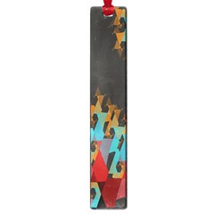 Blue, Gold, And Red Pattern Large Book Marks