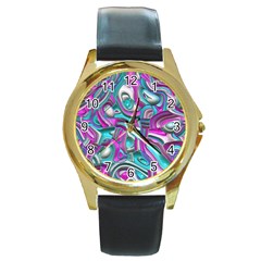 Art Deco Candy Round Gold Metal Watches