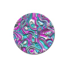 Art Deco Candy Magnet 3  (Round)