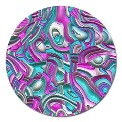 Art Deco Candy Magnet 5  (Round)