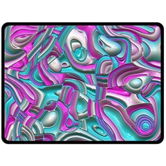 Art Deco Candy Double Sided Fleece Blanket (Large) 