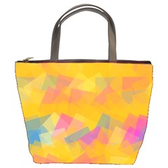 Fading Squares Bucket Bag by LalyLauraFLM