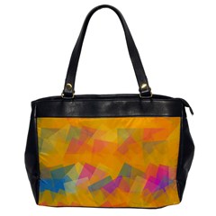 Fading Squares Oversize Office Handbag by LalyLauraFLM