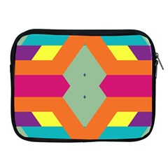 Colorful Rhombus And Stripes Apple Ipad 2/3/4 Zipper Case by LalyLauraFLM