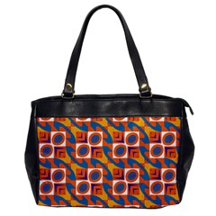 Squares And Other Shapes Pattern Oversize Office Handbag by LalyLauraFLM