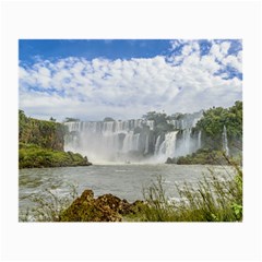 Waterfalls Landscape At Iguazu Park Small Glasses Cloth (2-side) by dflcprints