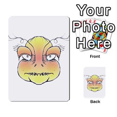 Angry Monster Portrait Drawing Multi-purpose Cards (rectangle)  by dflcprints